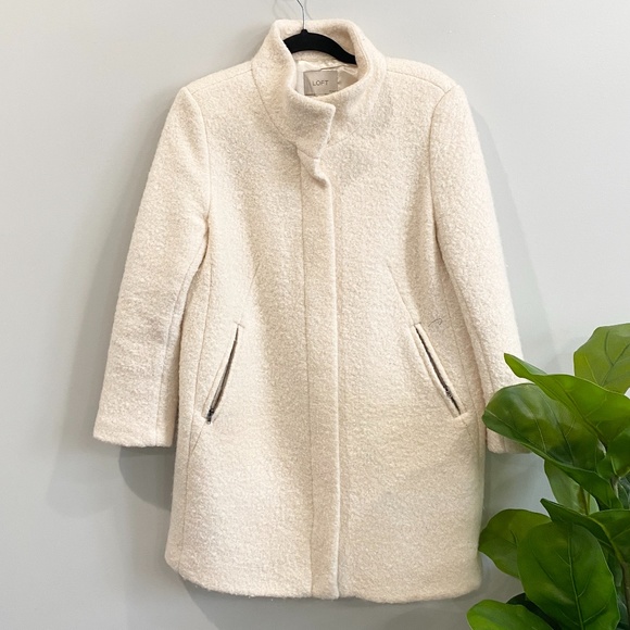 LOFT Jackets & Blazers - LOFT Wool Blend Coat Large Petite
